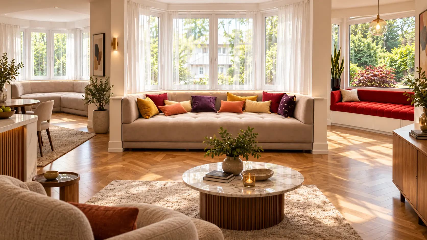 Bespoke Bay Window Sofa – Made to Measure